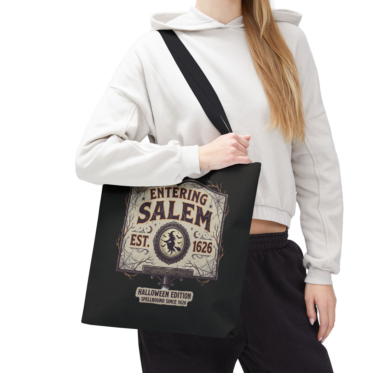 Spooky Entering Salem Tote Bag (AOP)