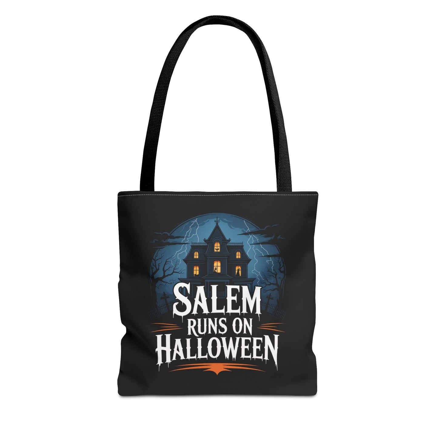 Salem Runs on Halloween Tote Bag (AOP)