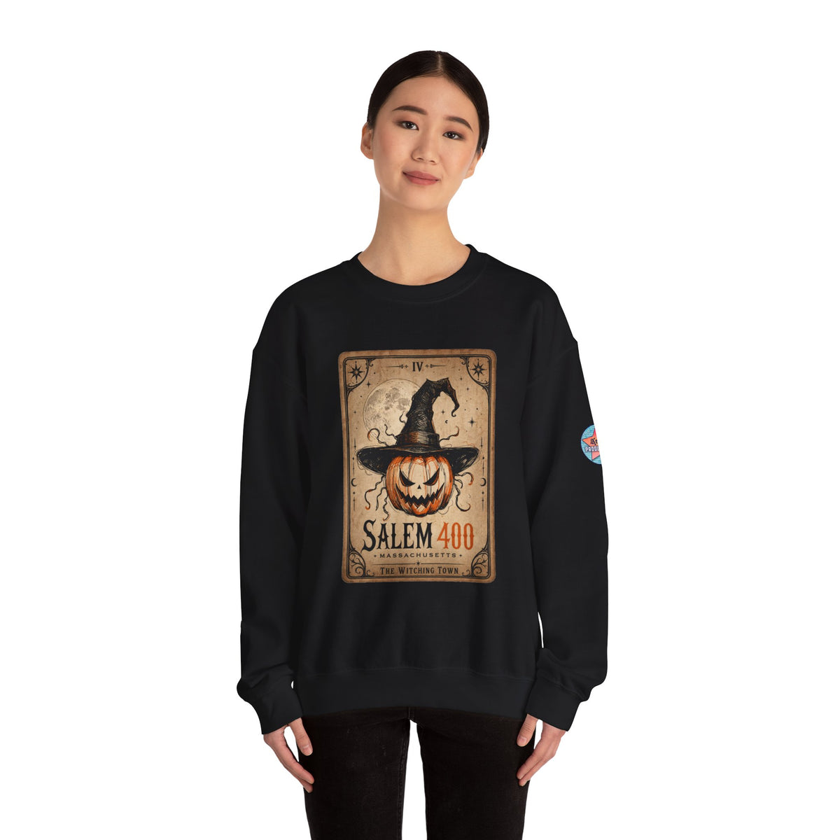 PUNKIN TAROT Unisex Heavy Blend™ Crewneck Sweatshirt – alternate view | SalemFootsteps