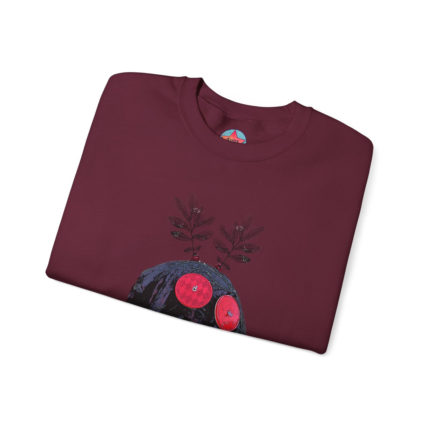 MAROON MOTHMAN CREWNECK
