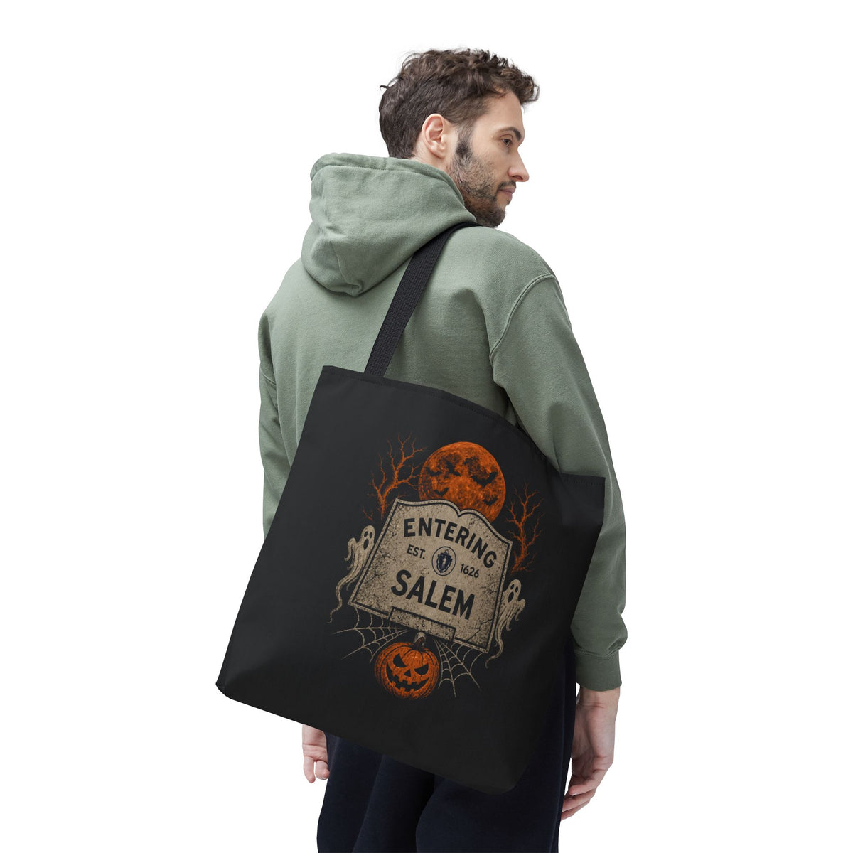 Halloween Entering Salem Tote Bag (AOP)