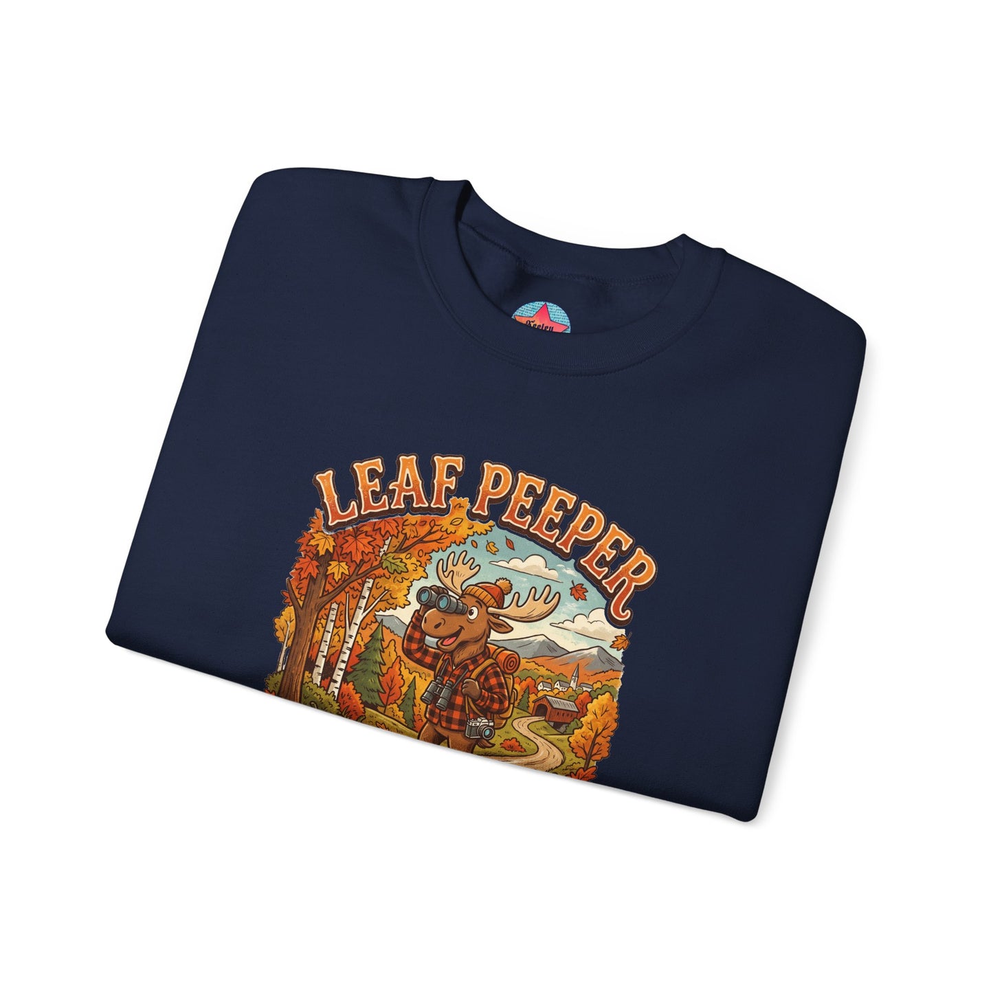 Leaf Peeper Moose - Unisex Heavy Blend™ Crewneck Sweatshirt