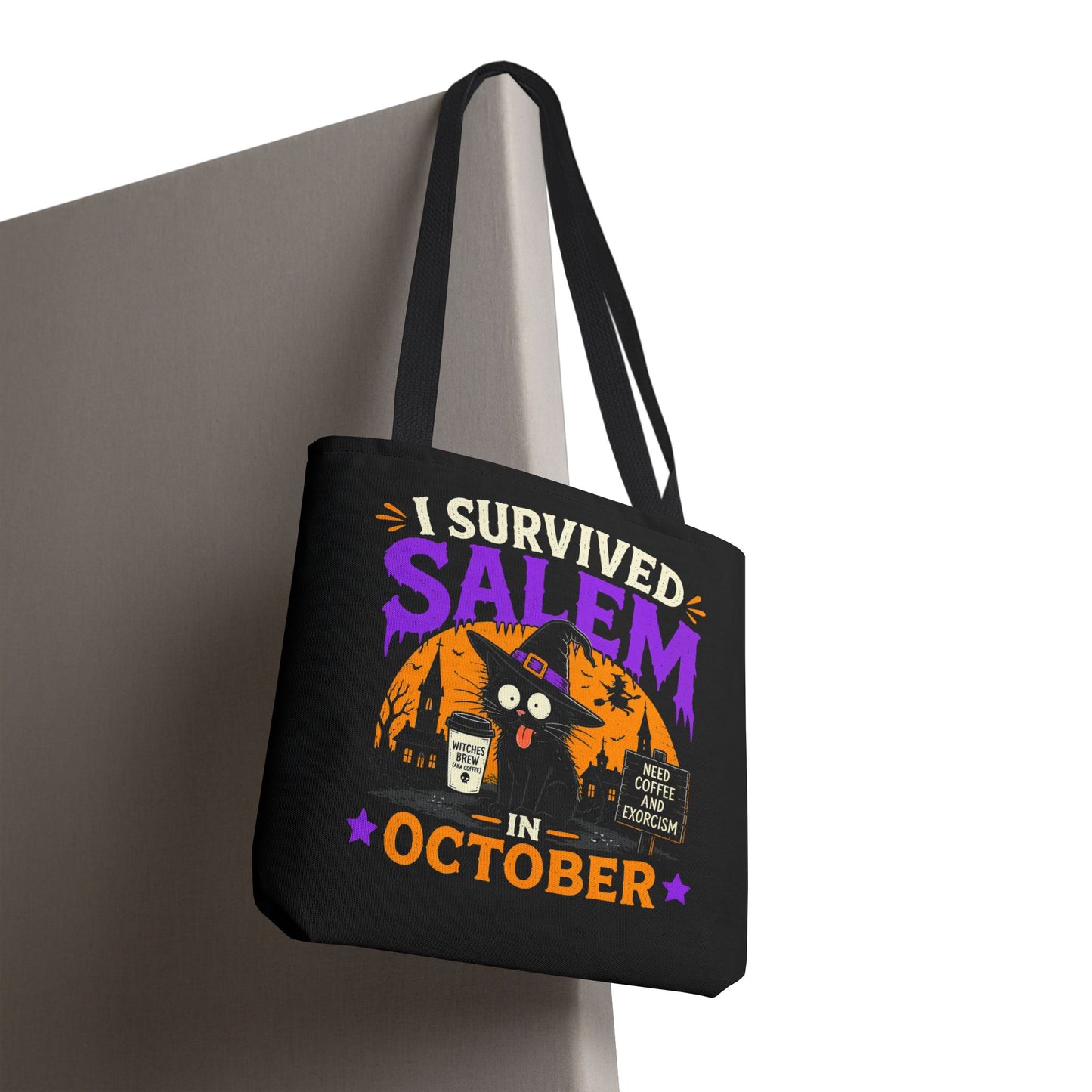 Survived Salem Cat - Tote Bag (AOP)