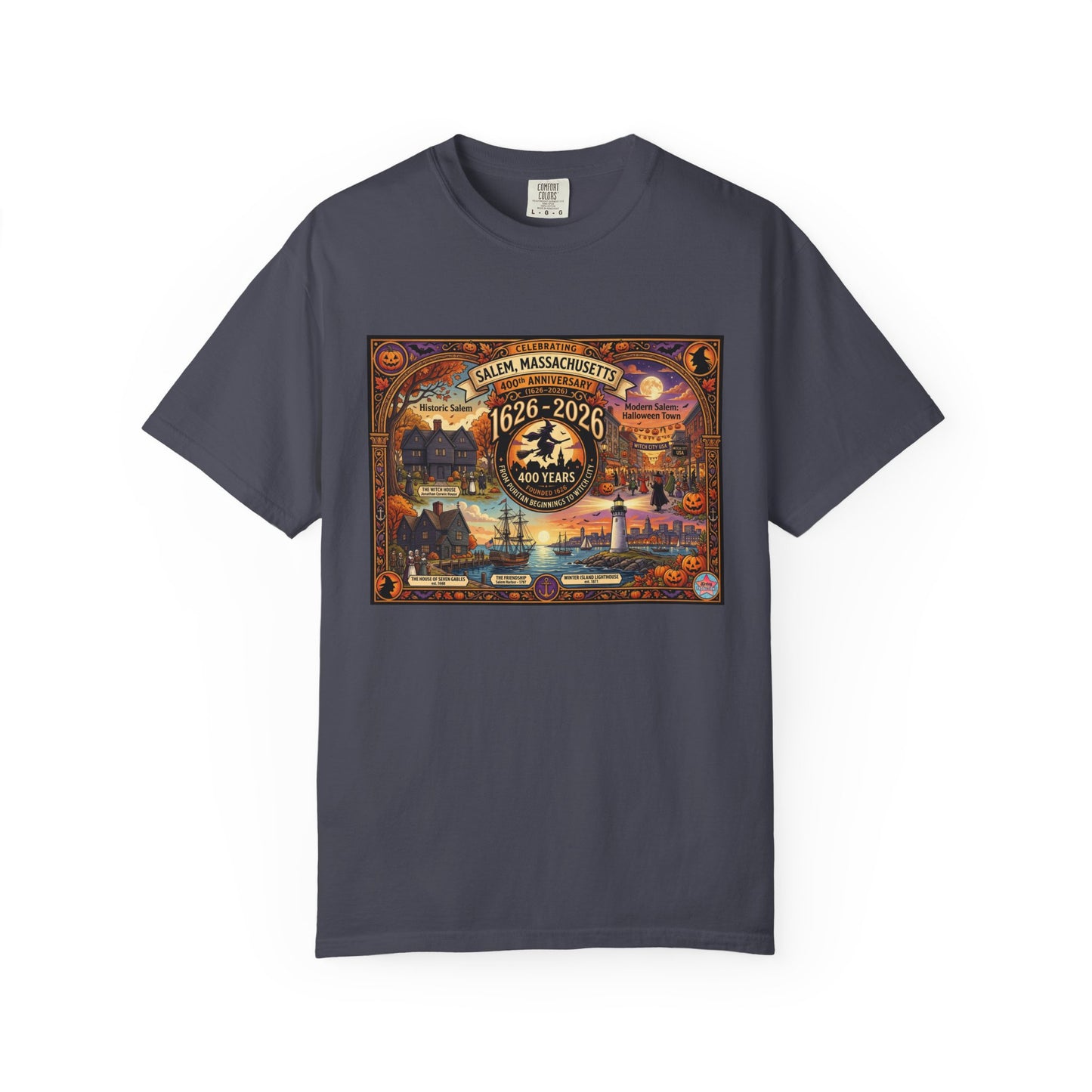 Celebrating Salem 400 Unisex Garment-Dyed T-shirt