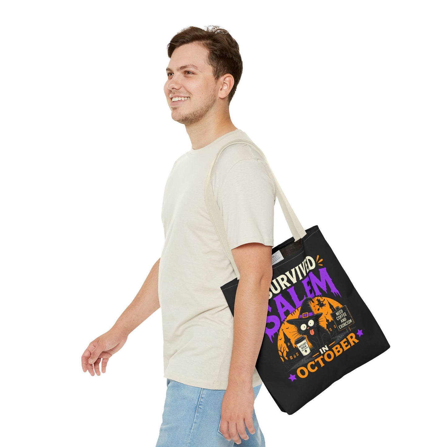 Survived Salem Cat - Tote Bag (AOP)