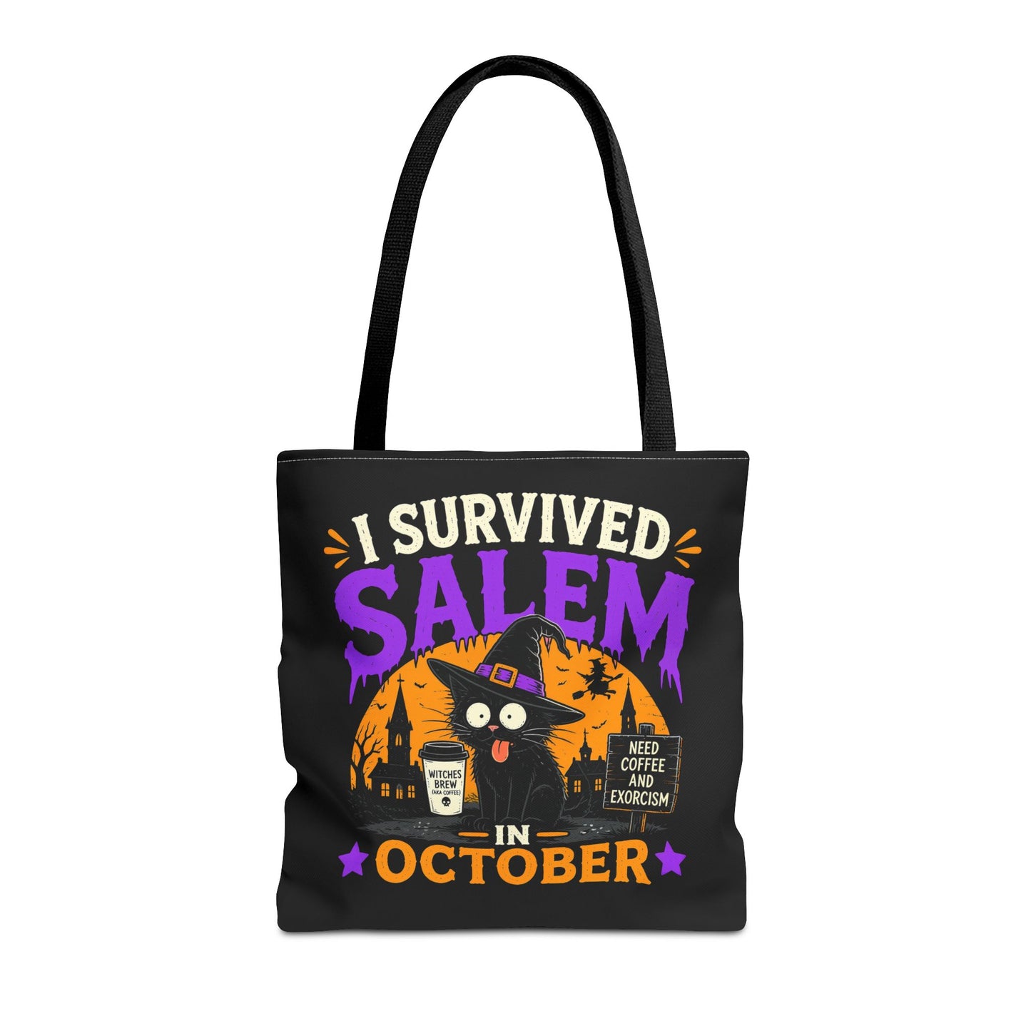 Survived Salem Cat - Tote Bag (AOP)