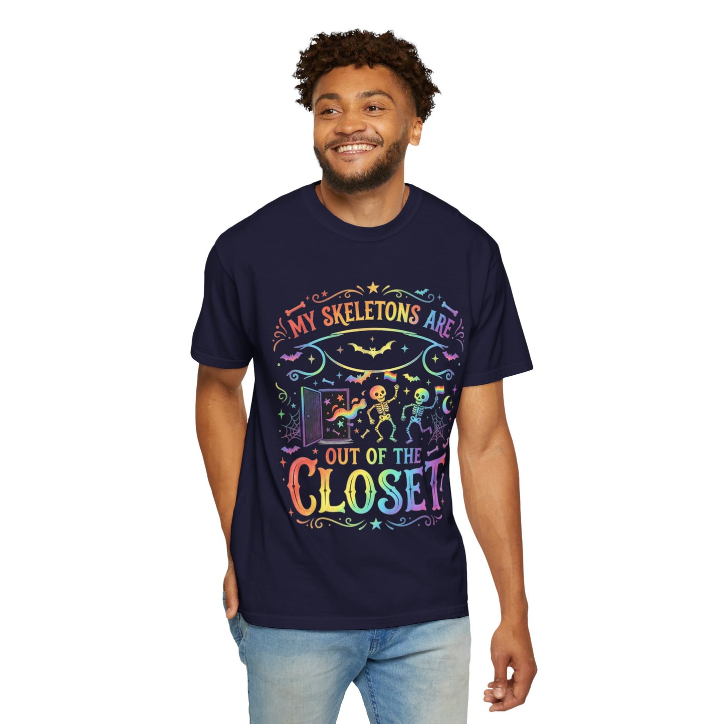Skeleton Pride - Unisex Garment-Dyed T-shirt