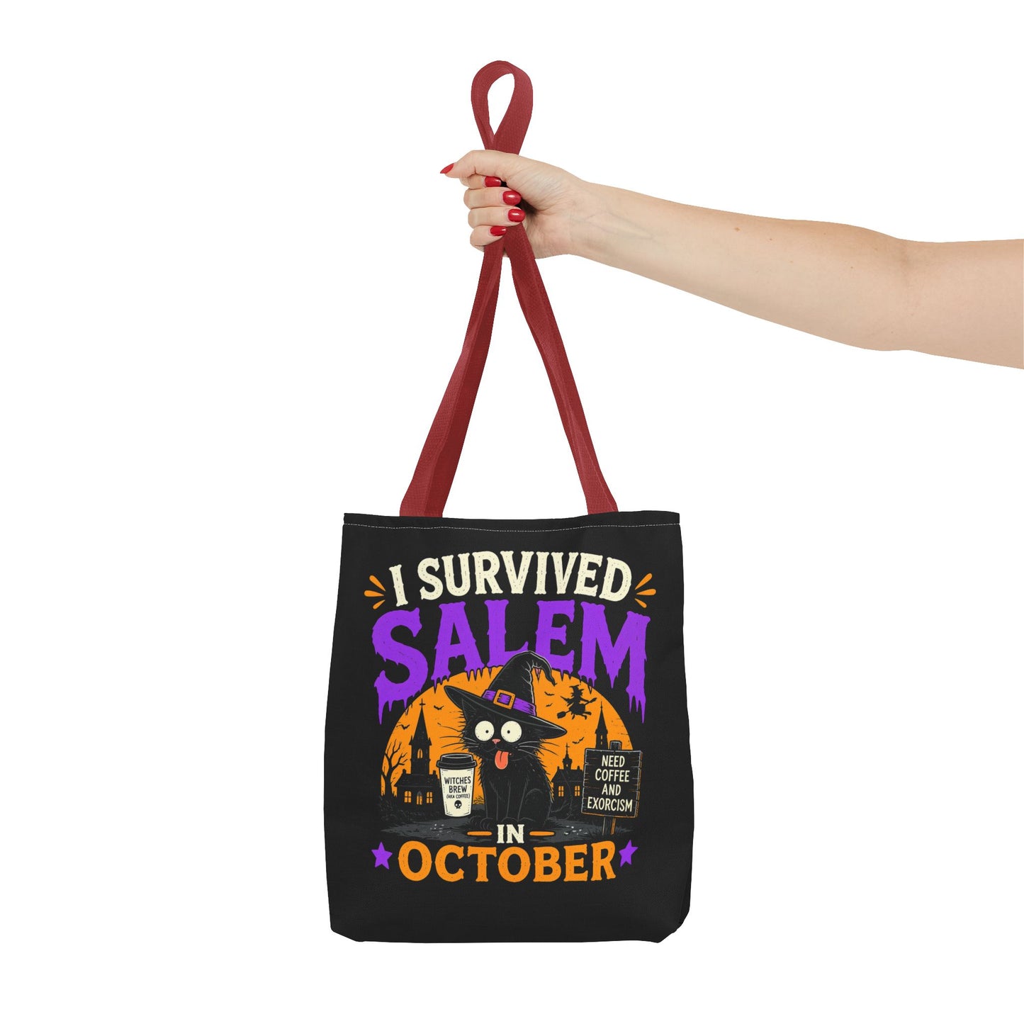 Survived Salem Cat - Tote Bag (AOP)