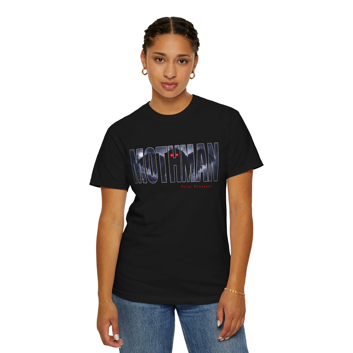 MOTHMAN LURKS Unisex Garment-Dyed T-shirt