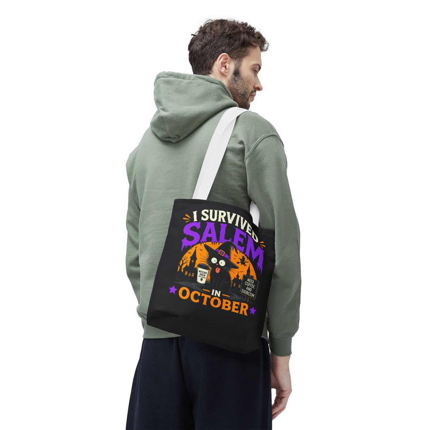 Survived Salem Cat - Tote Bag (AOP)