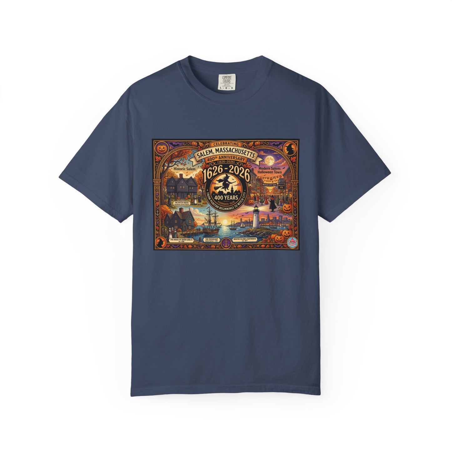 Celebrating Salem 400 Unisex Garment-Dyed T-shirt