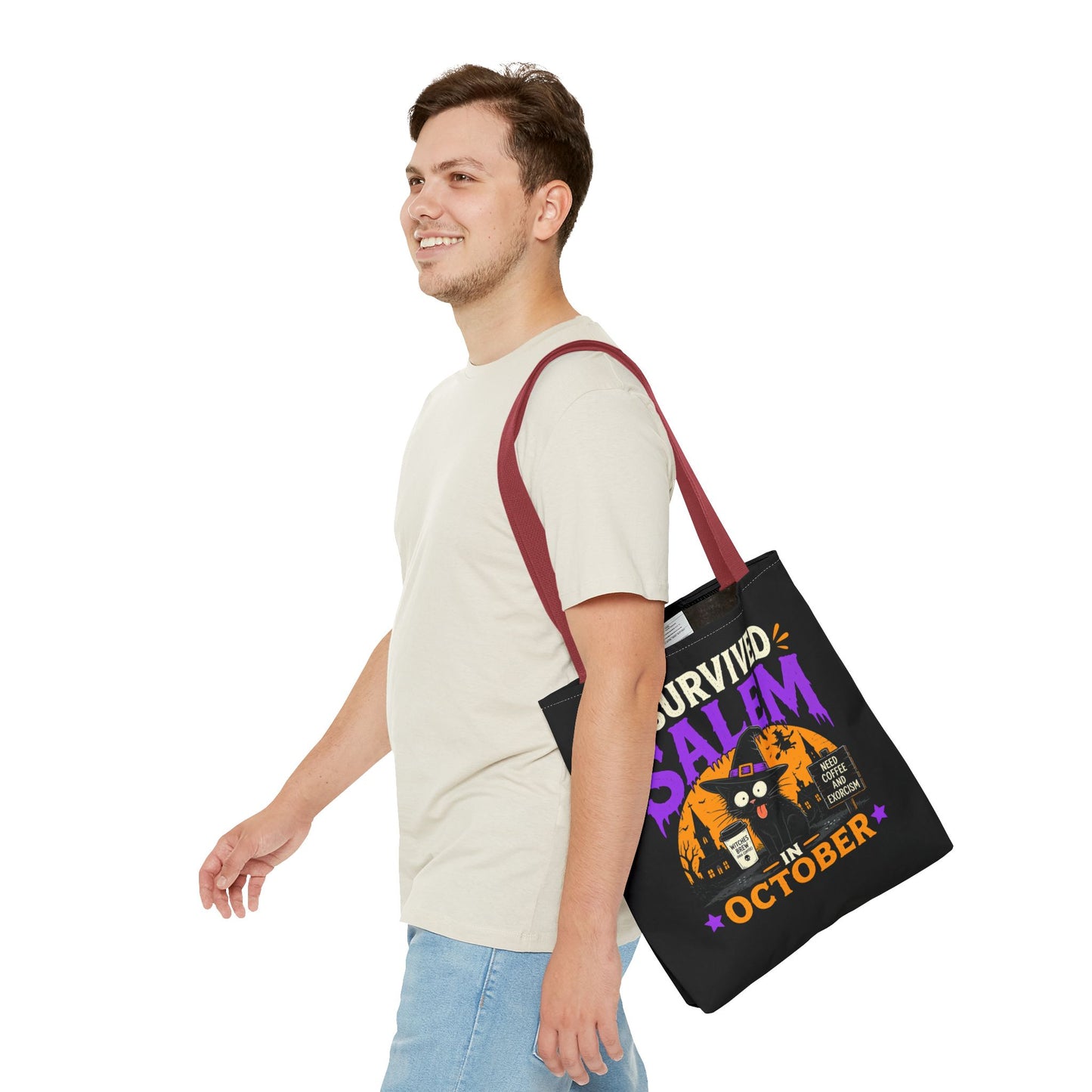 Survived Salem Cat - Tote Bag (AOP)
