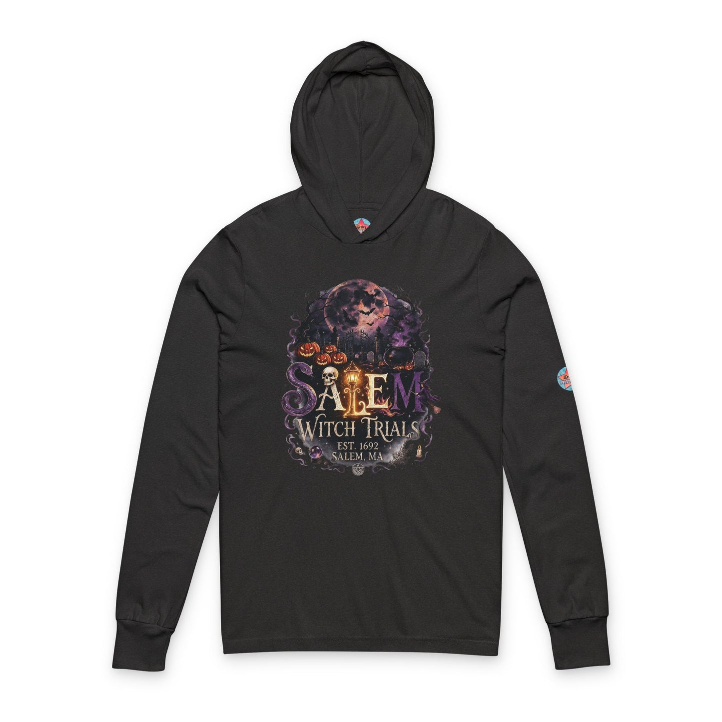 SALEM WITCH TRIALS Unisex Hooded Long Sleeve Tee
