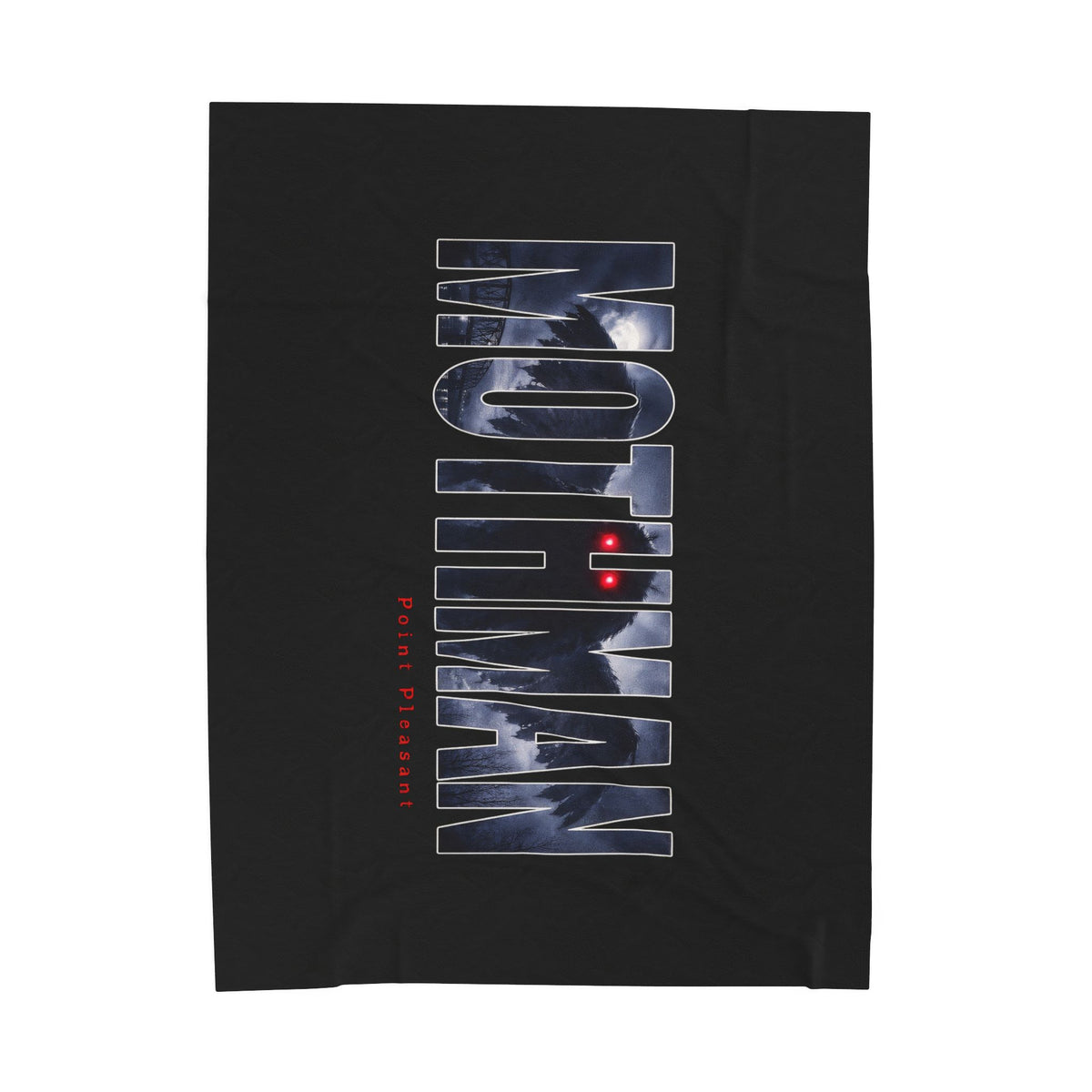 MOTHMAN LURKS Velveteen Plush Blanket