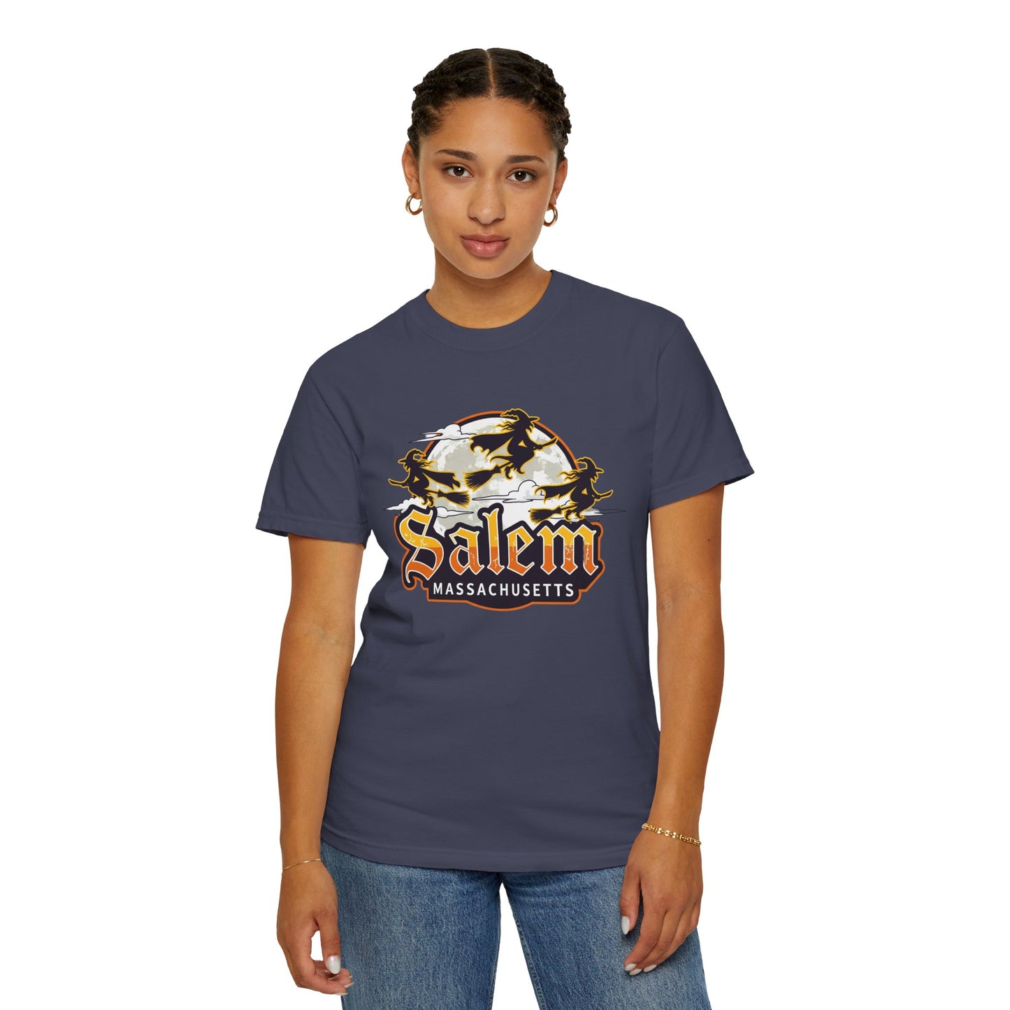 SALEM LOGO Unisex Garment-Dyed T-shirt