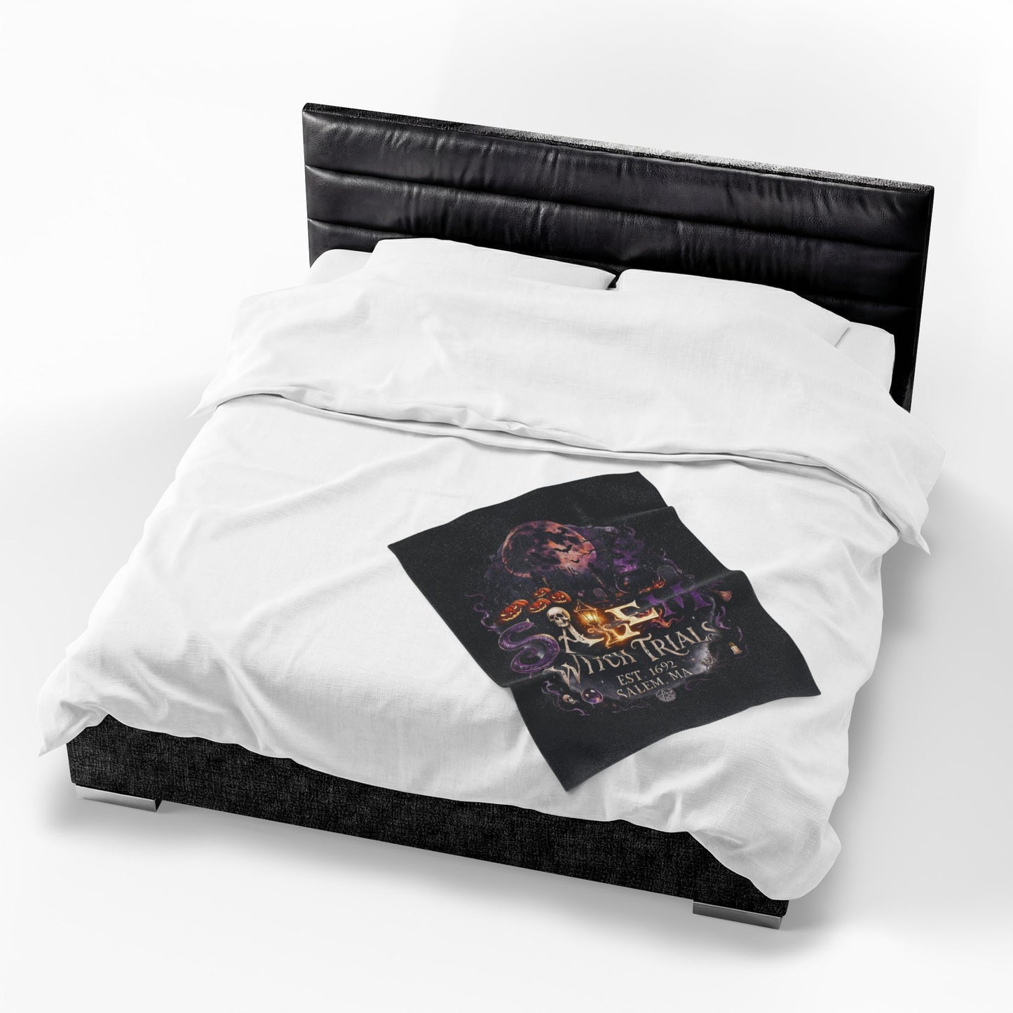 SALEM WITCH TRIALS Velveteen Plush Blanket