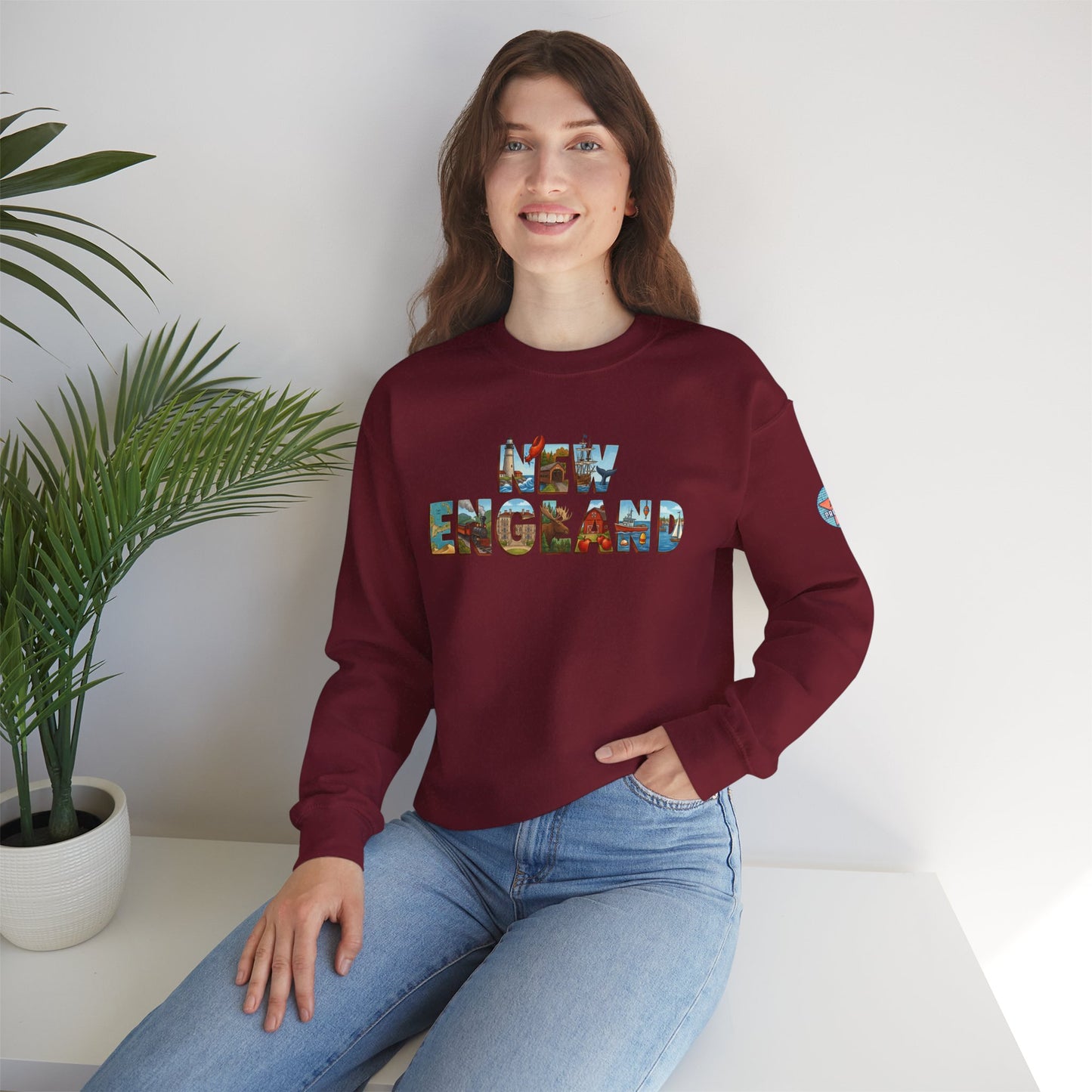 NEW ENGLAND Unisex Heavy Blend™ Crewneck Sweatshirt