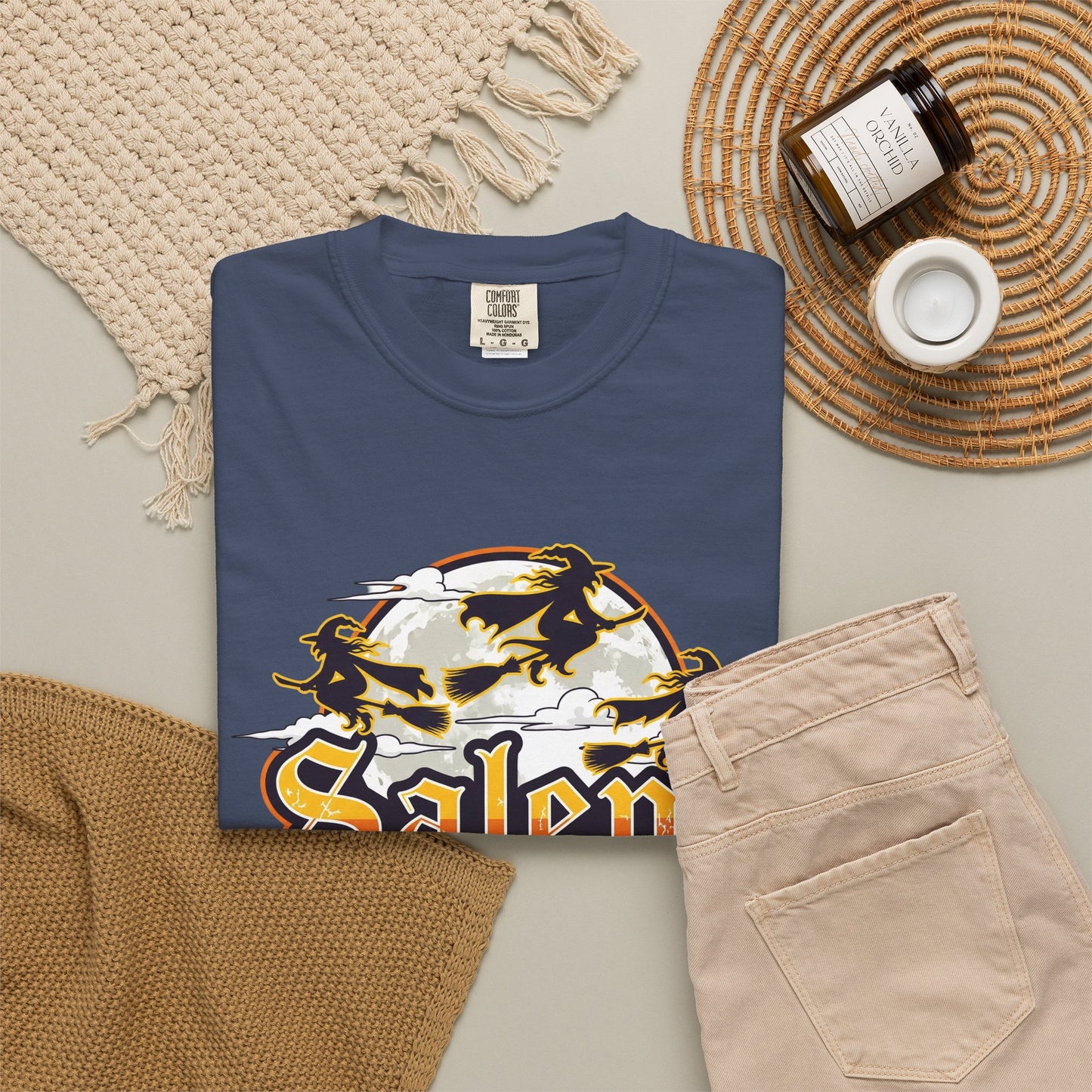 SALEM LOGO Unisex Garment-Dyed T-shirt