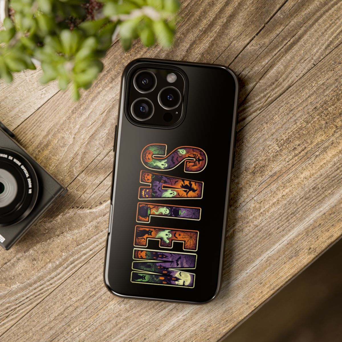 SALEM SPOOKY iPhone Tough Cases